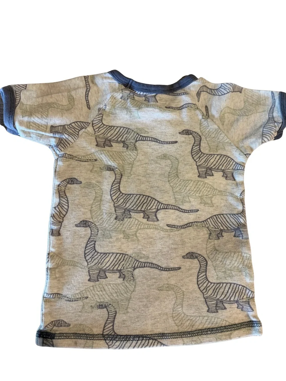 deux par deux Gray & Cream Dino and Monster Pajama sets (2 pairs of PJs bundle)